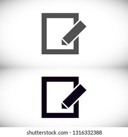 vector icon sheet pen
