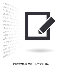 vector icon sheet pen . Lorem Ipsum Illustration design