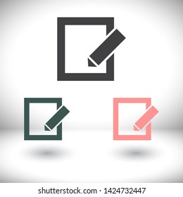 vector icon sheet pen . Lorem Ipsum Illustration design