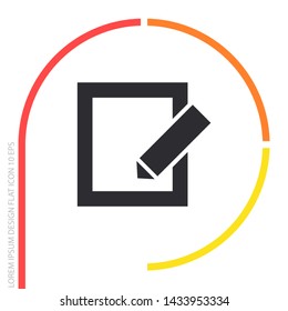 vector icon sheet pen . Lorem Ipsum Illustration design