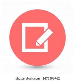 vector icon sheet pen . Lorem Ipsum Illustration design