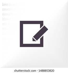 vector icon sheet pen . Lorem Ipsum Illustration design