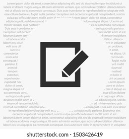 vector icon sheet pen . Lorem Ipsum Illustration design