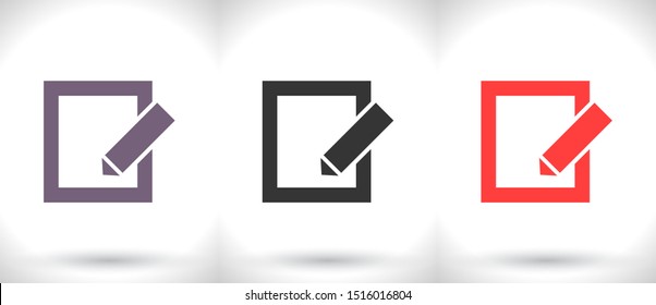 vector icon sheet pen . Lorem Ipsum Illustration design