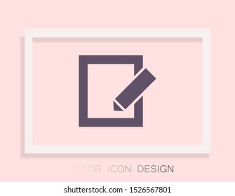 vector icon sheet pen . Lorem Ipsum Illustration design
