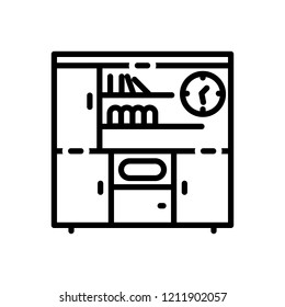 Vector icon for shelves 