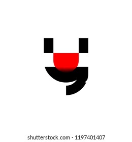 vector icon shield initial y