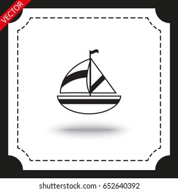Vector icon ship