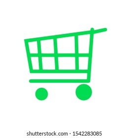 Vector icon of a shipping cart isolated