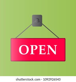 Vector icon shop. The symbol   open shop.