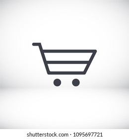 Vector icon shopping cart 10 EPS