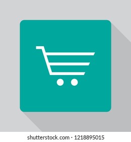 Vector icon shopping cart 10 EPS