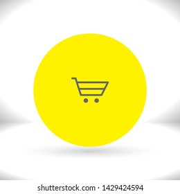 Vector icon shopping cart 10 EPS . Lorem Ipsum Illustration design