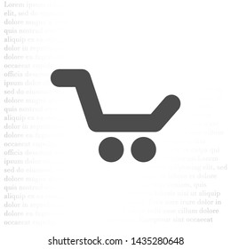 Vector icon shopping cart 10 EPS . Lorem Ipsum Illustration design