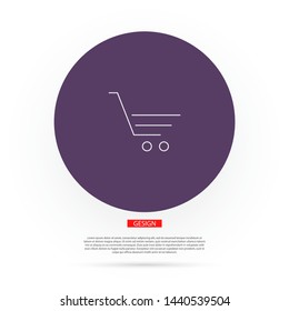 Vector icon shopping cart 10 EPS . Lorem Ipsum Illustration design