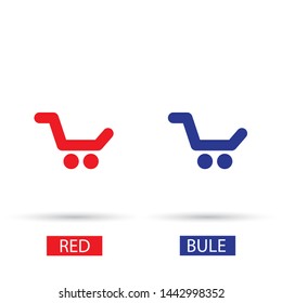 Vector icon shopping cart 10 EPS . Lorem Ipsum Illustration design