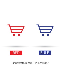 Vector icon shopping cart 10 EPS . Lorem Ipsum Illustration design
