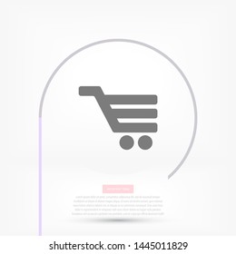 Vector icon shopping cart 10 EPS . Lorem Ipsum Illustration design