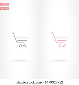 Vector icon shopping cart 10 EPS . Lorem Ipsum Illustration design