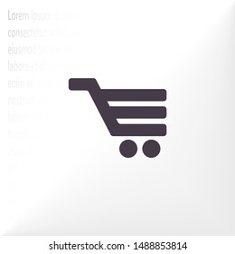 Vector icon shopping cart 10 EPS . Lorem Ipsum Illustration design