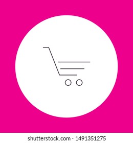 Vector icon shopping cart 10 EPS . Lorem Ipsum Illustration design