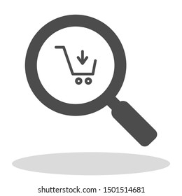 Vector icon shopping cart 10 EPS . Lorem Ipsum Illustration design