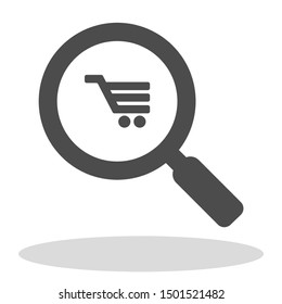 Vector icon shopping cart 10 EPS . Lorem Ipsum Illustration design