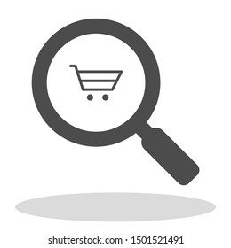 Vector icon shopping cart 10 EPS . Lorem Ipsum Illustration design