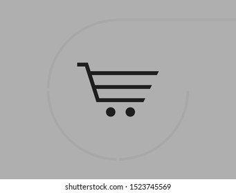 Vector icon shopping cart 10 EPS . Lorem Ipsum Illustration design