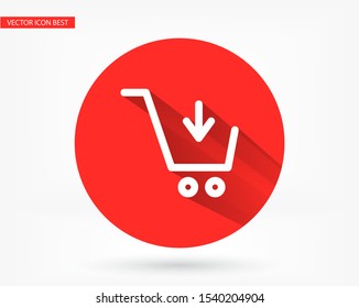 Vector icon shopping cart 10 EPS . Lorem Ipsum Illustration design