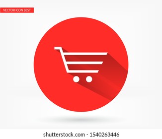 Vector icon shopping cart 10 EPS . Lorem Ipsum Illustration design