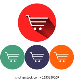 Vector icon shopping cart 10 EPS . Lorem Ipsum Illustration design