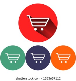 Vector icon shopping cart 10 EPS . Lorem Ipsum Illustration design