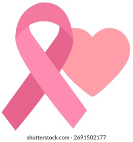 Vector icon showing hope compassion and health awareness