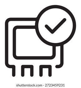 Ícone de vetor mostrando o controle de estado lógico nos aplicativos.