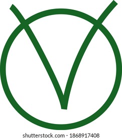 icono vector marca de verificación verde marca de decisión derecha completada