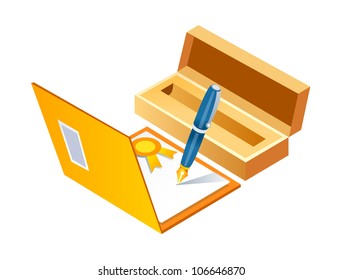 firma de icono de vector