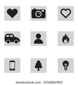 Vector icon silhouette design with white background