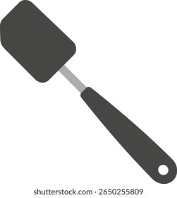 Ícone vetorial de uma espátula de silicone. Ferramenta de cozinha para cozinhar e assar. Utensílios de cozinha. Ilustração vetorial em um fundo branco.