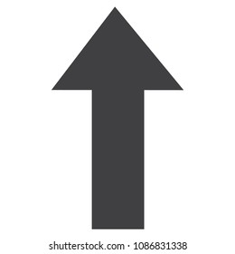 Vector icon simple arrow sign, symbol. Arrow up