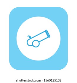 vector icon of simple cannon shapes