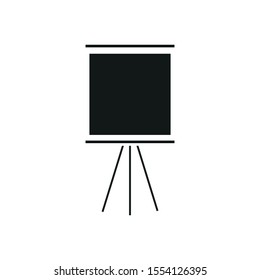 vector icon of simple canvas shapes to paint on easel