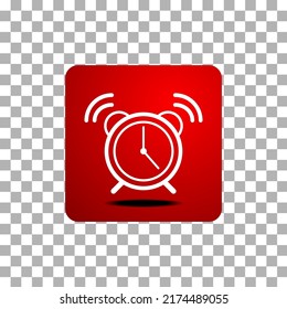 vector icon of simple forms of alarm clock