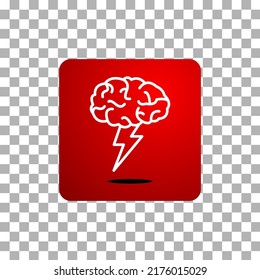vector icon of simple forms of brain storming