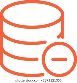 vector icon of simple forms of data cloud server