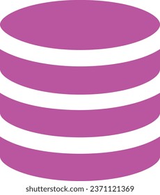 vector icon of simple forms of data cloud server