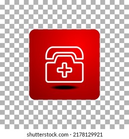 vector icon of simple forms of medical call