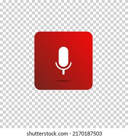 vector icon of simple forms of microphone
