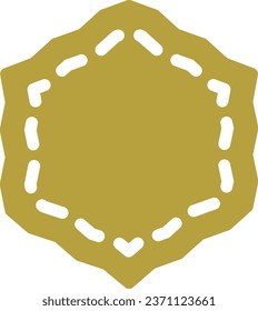 vector icon of simple forms of ornament frame