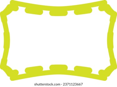 vector icon of simple forms of ornament frame